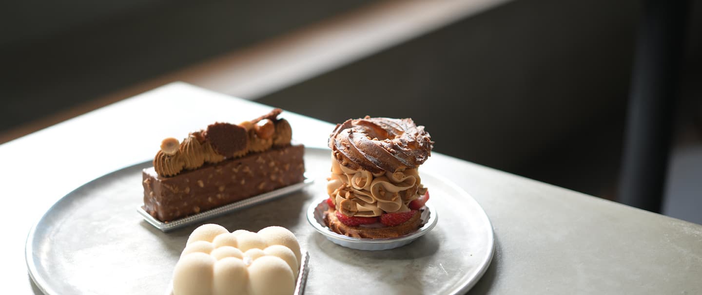 自然光のみでスイーツ撮影（店舗）